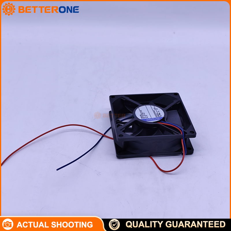 ebm-papst 8414NL 8400N DC Axial Compact Fan 80x80x25mm 24VDC Ball Bearing Cooling Fan with 19.4 CFM Airflow, 1500 RPM, 17 dBA Noise, 2 Wire Leads for Industrial Control Cabinets, Electronics Cooling and Automation Equipment
