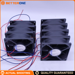 ebm-papst 8414NL 8400N DC Axial Compact Fan 80x80x25mm 24VDC Ball Bearing Cooling Fan with 19.4 CFM Airflow, 1500 RPM, 17 dBA Noise, 2 Wire Leads for Industrial Control Cabinets, Electronics Cooling and Automation Equipment