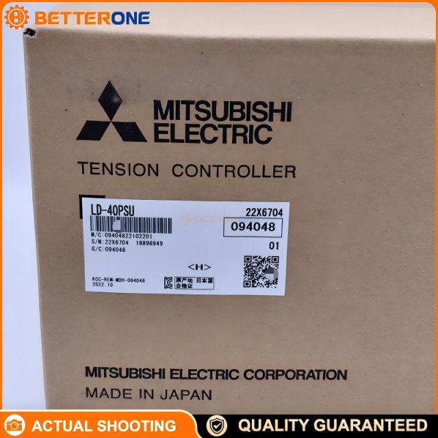 Mitsubishi Electric LD-40PSU Tension Controller Power Supply Unit for Powder Clutch and Brake Systems, Constant Voltage Control Type Clutch Amplifier with Variable Voltage Adjustment for Industrial Web Tension Control and Winding Machines