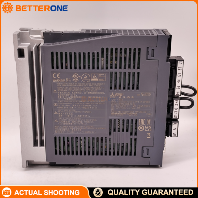 Mitsubishi Electric MR-J4-40A-RJ MELSERVO-J4 Servo Amplifier 0.4kW 200V General-Purpose AC Servo Drive with Built-In Dynamic Brake and Regenerative Resistor, Safety Unit Compatibility, Motion Control for Automation Equipment