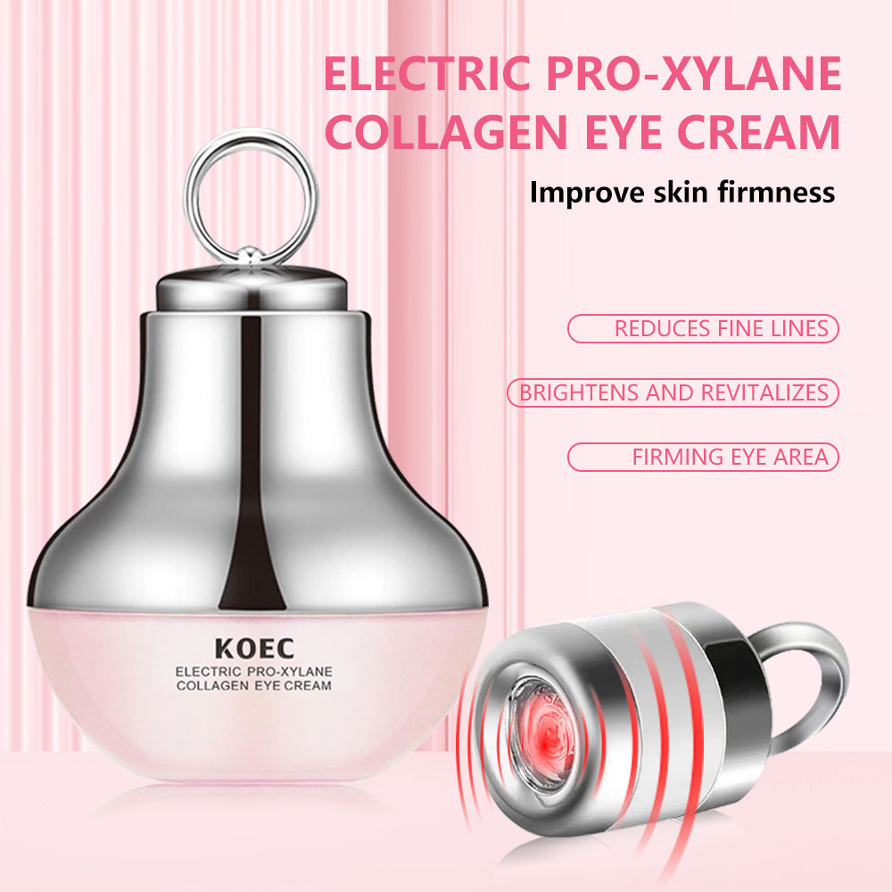 Collagen Peptide Electric Eye Cream for Hydration and Firming, Moisturizing Serum to Reduce Fine Lines and Revitalize Eyes