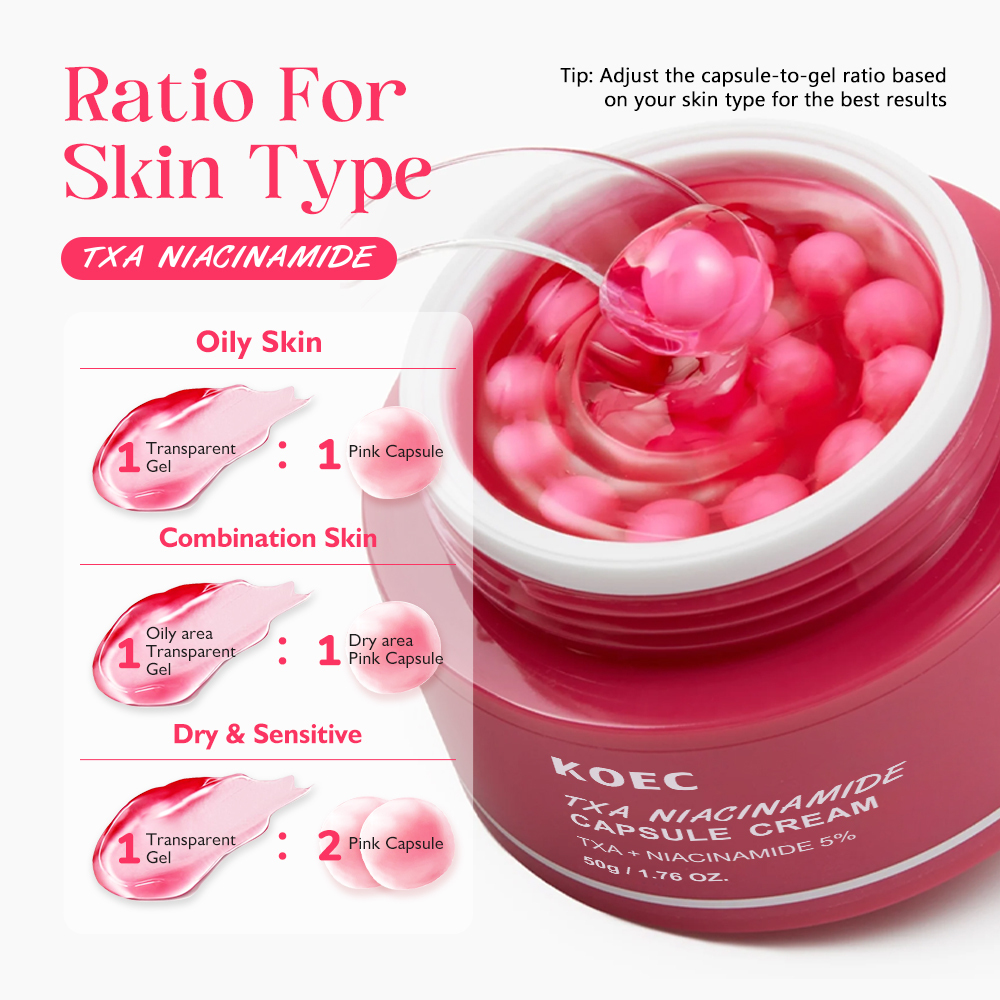 Niacinamide Capsule Moisturizing Cream, Deep Hydration & Moisture Locking, Nourishing Skin Care Solution for Women & Men