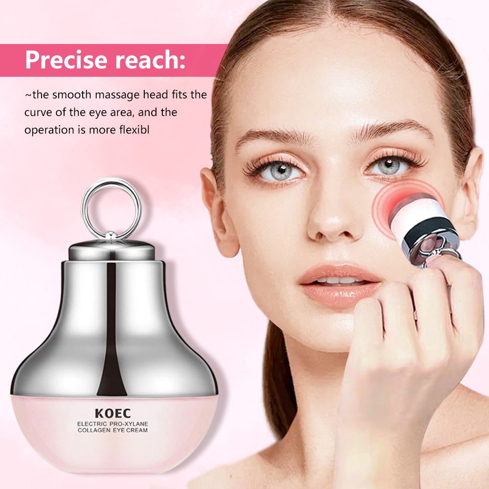 Collagen Peptide Electric Eye Cream for Hydration and Firming, Moisturizing Serum to Reduce Fine Lines and Revitalize Eyes