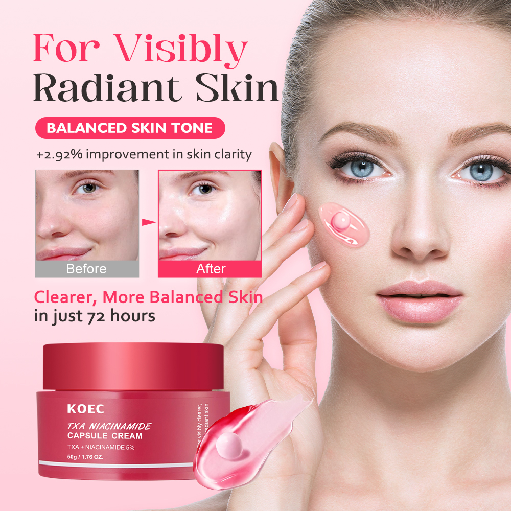 Niacinamide Capsule Moisturizing Cream, Deep Hydration & Moisture Locking, Nourishing Skin Care Solution for Women & Men