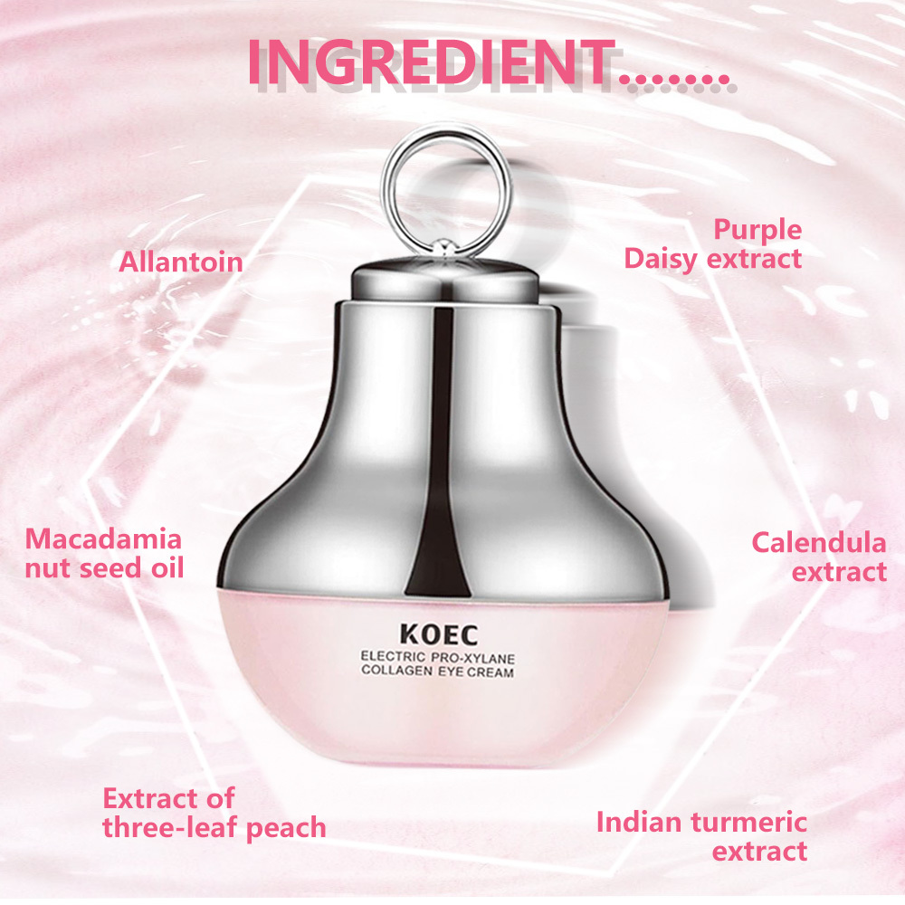 Collagen Peptide Electric Eye Cream for Hydration and Firming, Moisturizing Serum to Reduce Fine Lines and Revitalize Eyes