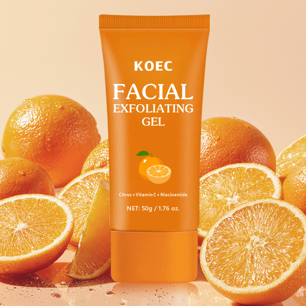 Vitamin C Exfoliating Gel for Radiant Skin, Deep Cleansing and Hydrating Formula, Gentle Peeling for Smooth Complexion