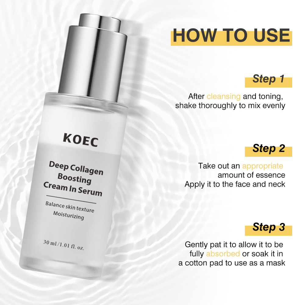 Deep Moisturizing Collagen Boosting Face Serum, Hydrating Facial Essence,  Face Firming Serum, Skin Care Product for Women & Men