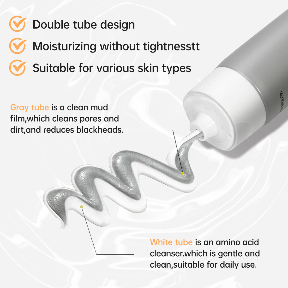 Moisturizing Cream+ Vitamin C Facial Serum+Cleanser Skincare Set, Comfortable Skin Repair, Hydrating Vitamin C