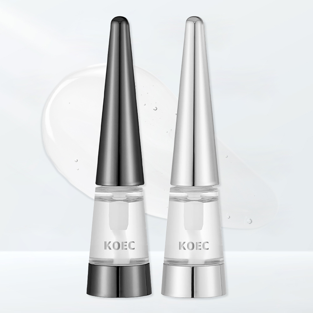 Black/Silver Transparent Lip Oil, Moisturizing Glossy Lip Balm, Hydrating Lip Care, Plumping Effect, Long-Lasting Shine