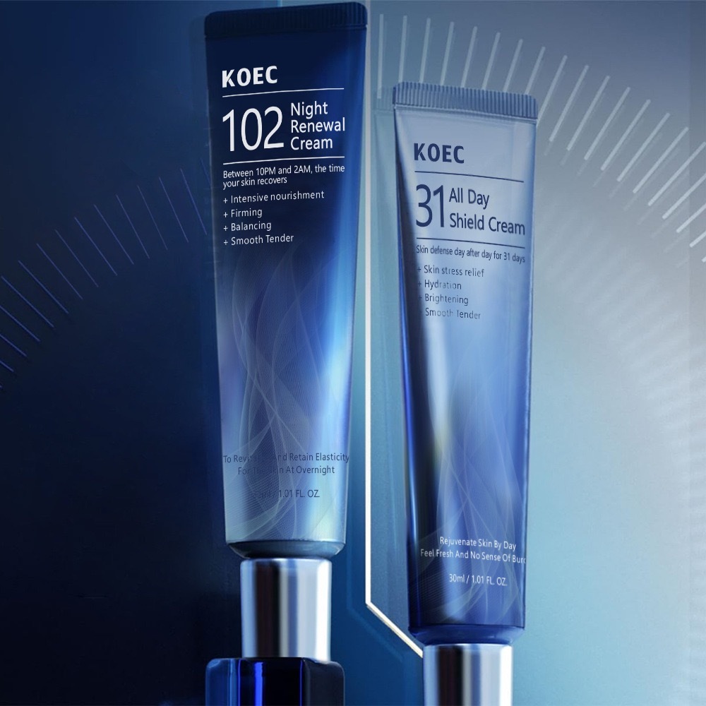 KOEC Niacinamide AM/PM Renewal Cream Set – Hydrating & Nourishing Facial Moisturizer Duo，30ml*2