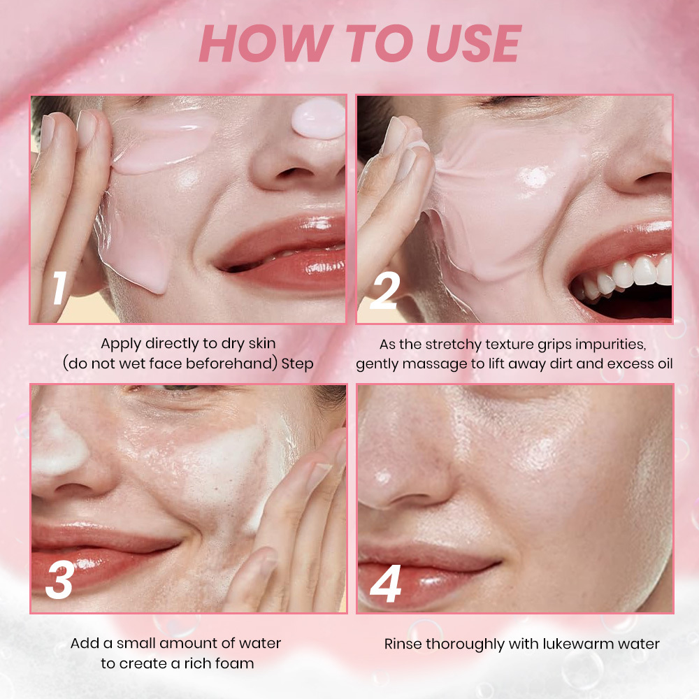 PDRN Niacinamide Silk Wash Cleanser, Hydrating &Moisturizing Face Wash, Deep Cleaning Skin Care Creamfor Daily Use