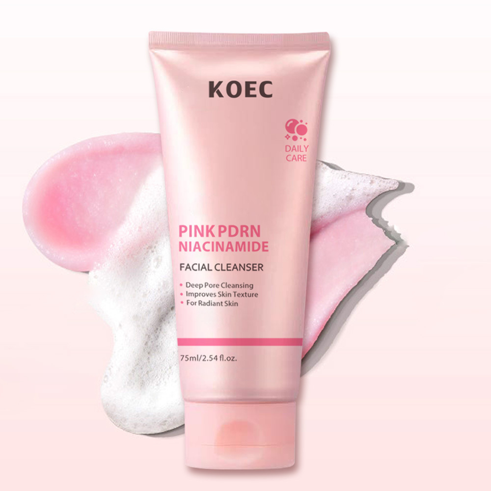PDRN Niacinamide Silk Wash Cleanser, Hydrating &Moisturizing Face Wash, Deep Cleaning Skin Care Creamfor Daily Use