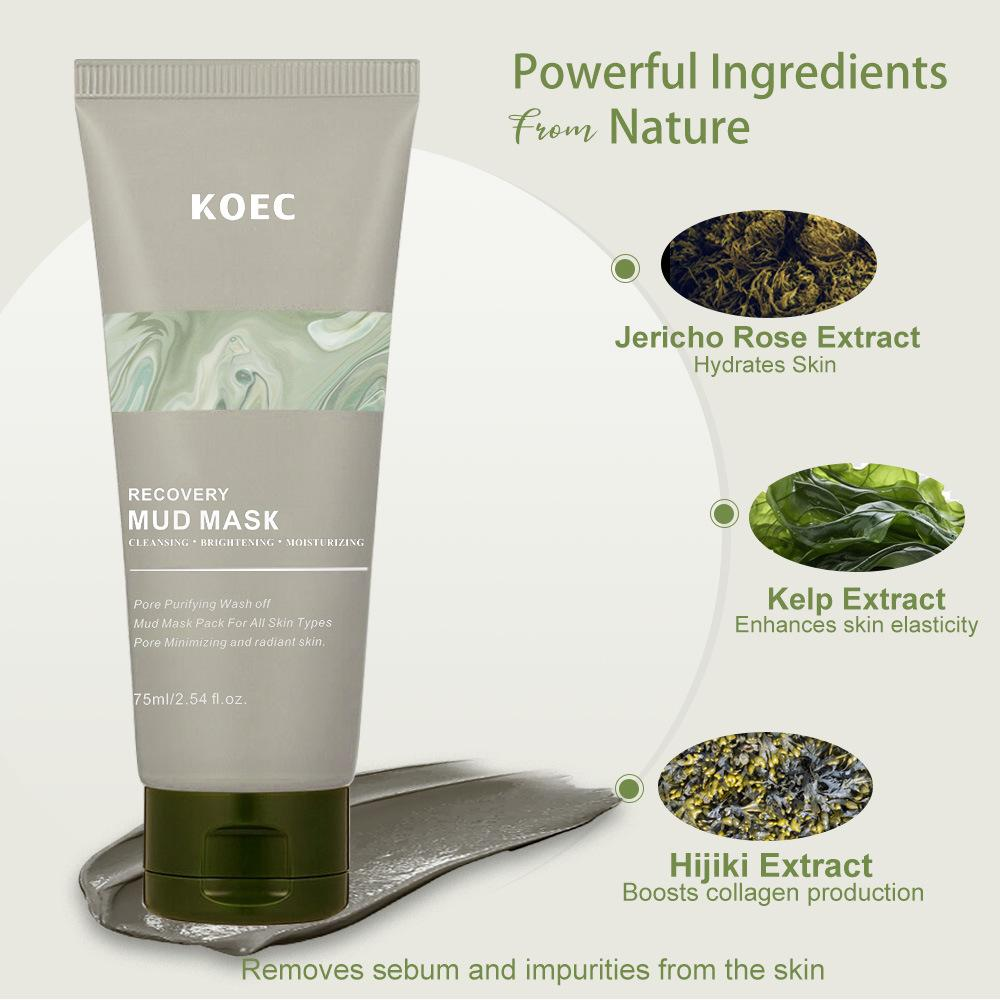 Mud Mask, Body Mud, Hydrating and Moisturizing Deep-Pore Cleanser, Face and Body Mask, Oil Control, Body Mud 2.54 fl oz