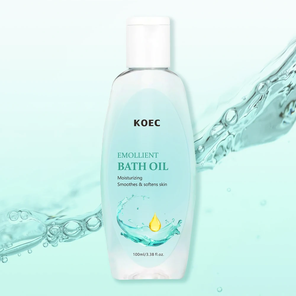 Emollient Bath Oil 100ml for Skin Deep Hydration Soften Smooth Skin Can Be Used As Leave-On Moisturizer Relax & Rejuvenate OEM