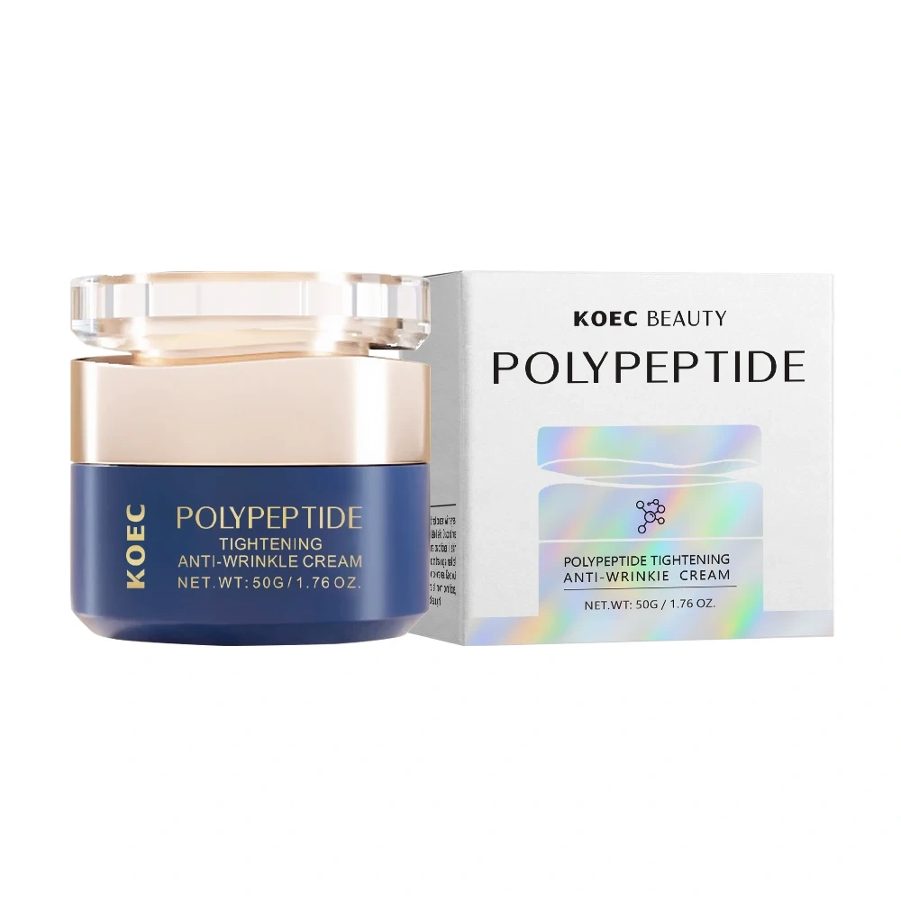 Polypeptide Tightening Anti-wrinkie Cream 50g KOEC Reduce Wrinkles Nasolabial Folds & Fine Lines Accept Customized Private Label