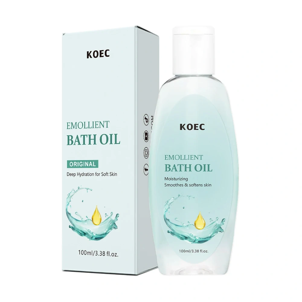 Emollient Bath Oil 100ml for Skin Deep Hydration Soften Smooth Skin Can Be Used As Leave-On Moisturizer Relax & Rejuvenate OEM