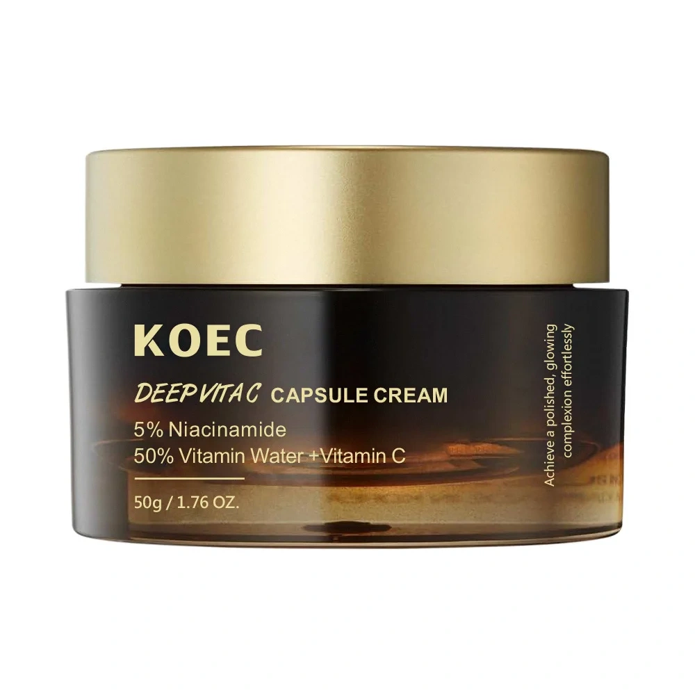 KOEC Vitamin C Capsule Filling Facial Cream Moisturizing Face Cream Deep VC Capsule Cream 50g