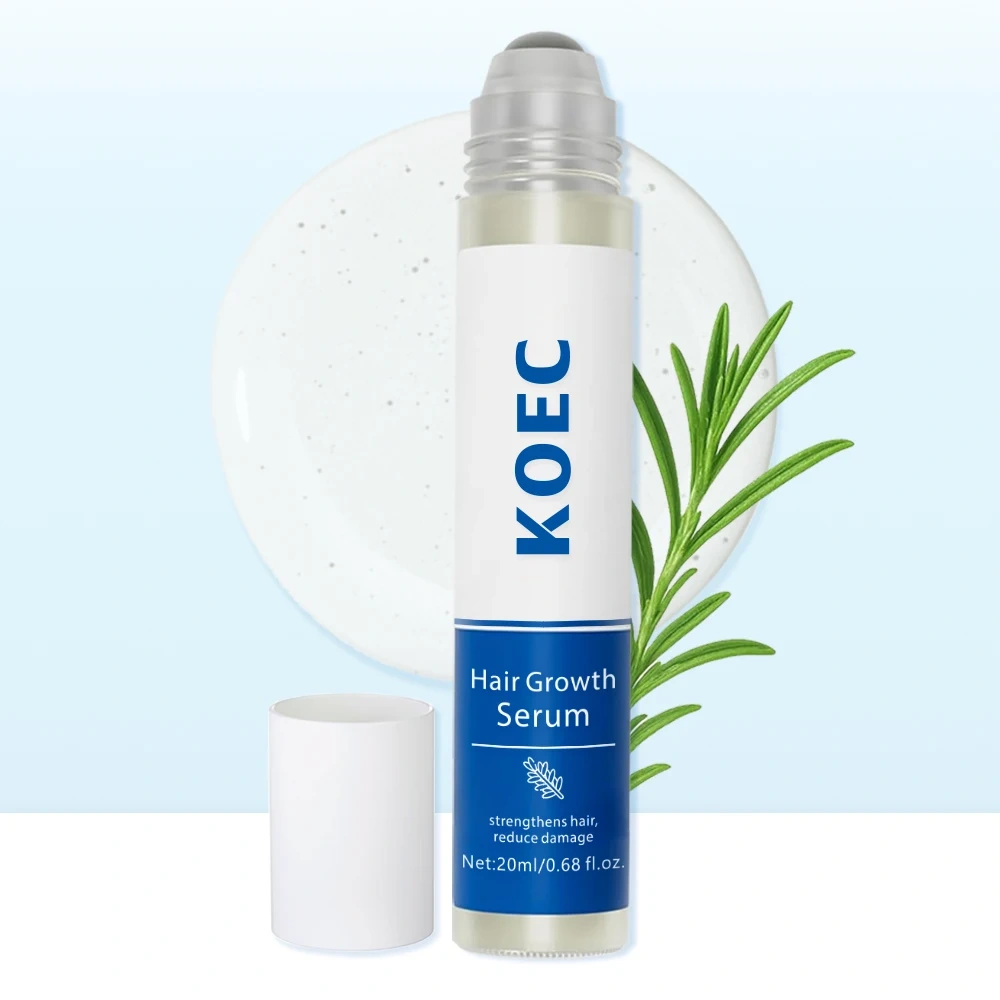 Rosemary Hair Growth Serum Roll on 20 ml Reduces Hair Fall for Hair Density Advanced Herbel Essential Oil Scalp Treatment OEM