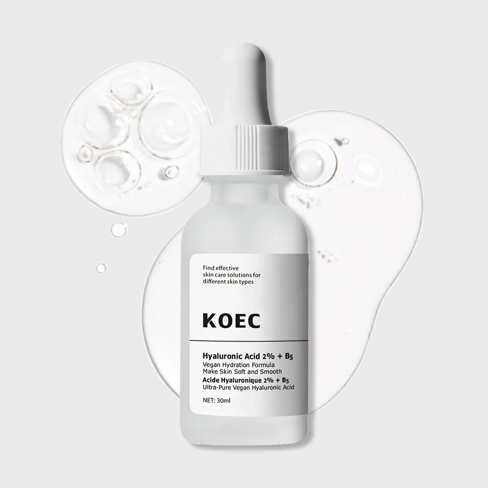 Hyaluronic Acid + B5 Face Serum 30ML for Women Smoothing Hydrating Repair Moisturize Skin Beauty Essence Wholesale OEM