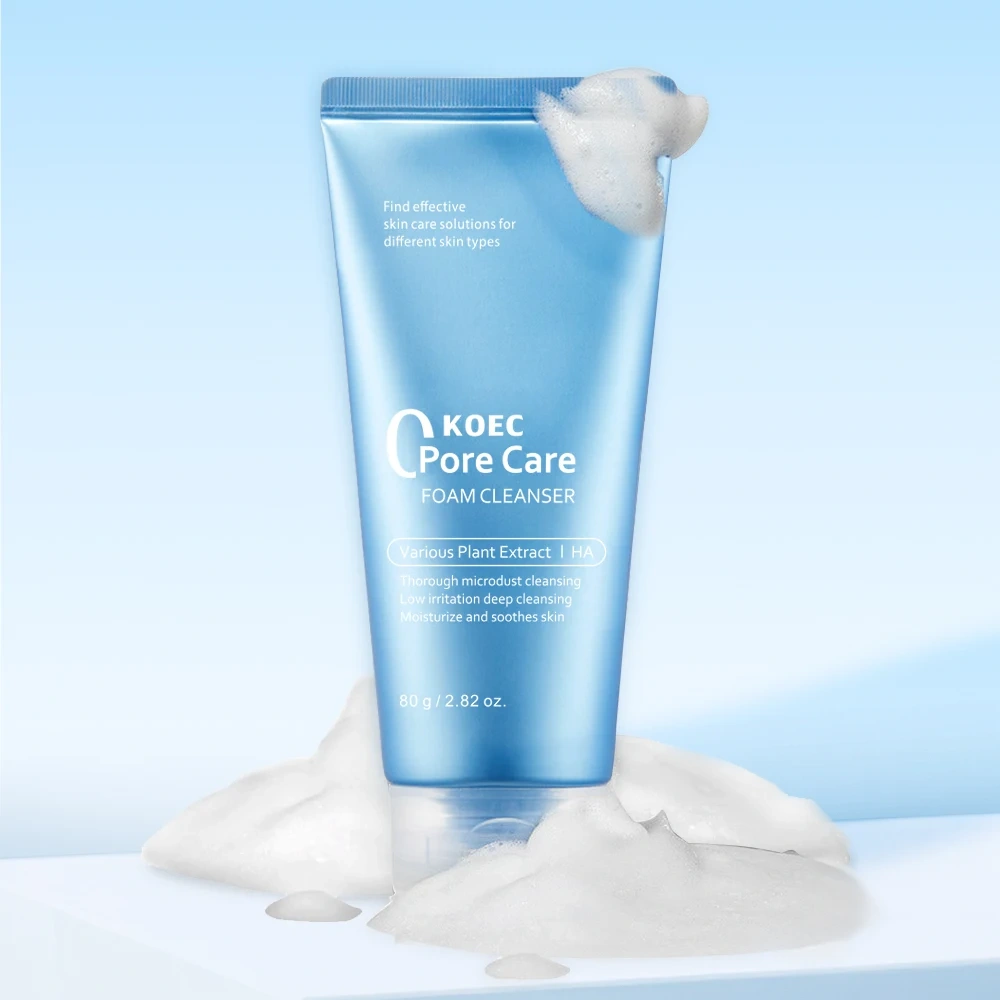 KOEC Zero Foam Cleanser 120g for Sensitive Skin Sebum Control Blackhead Removal Skincare Facial Cosmetics Private Label