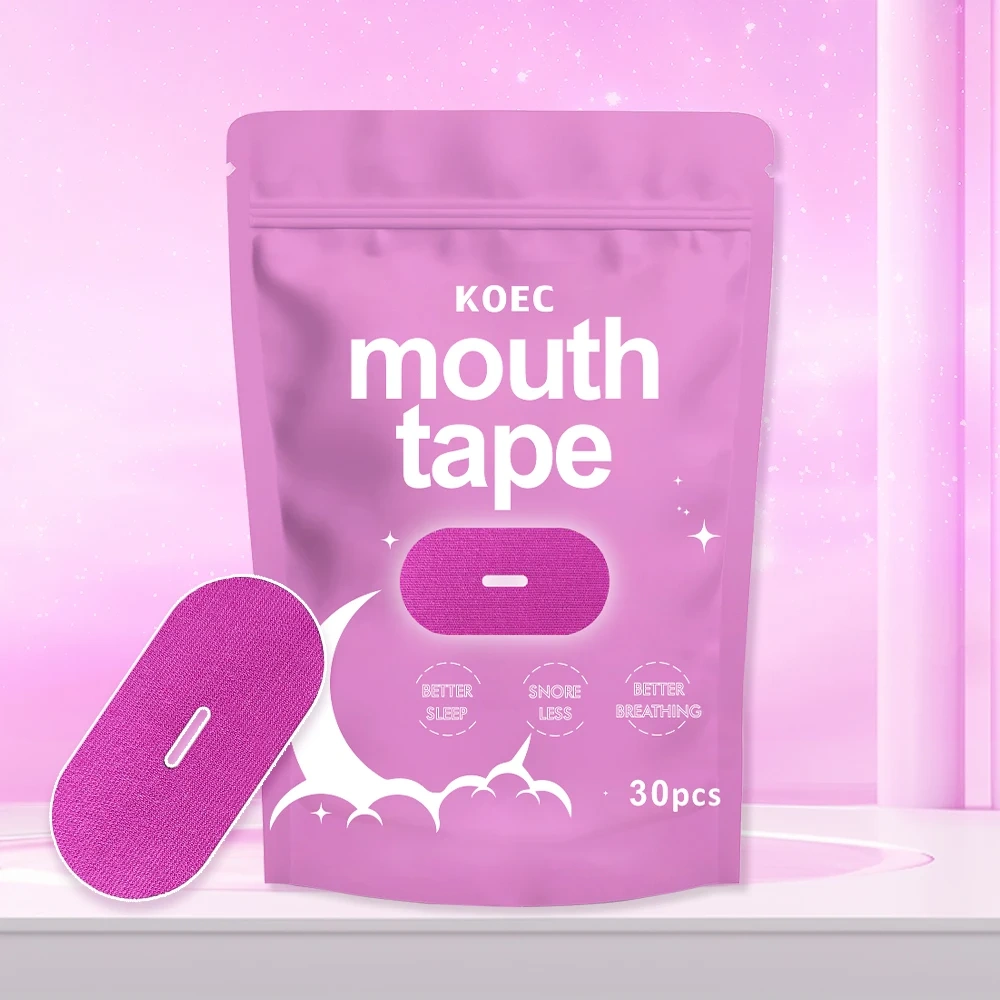 Sleep Mouth Type KOEC Rejuvenating Sleepiness Deep Sleeping Mouth Tape for Sleep Apnea Breathing Accept Customize Private Label