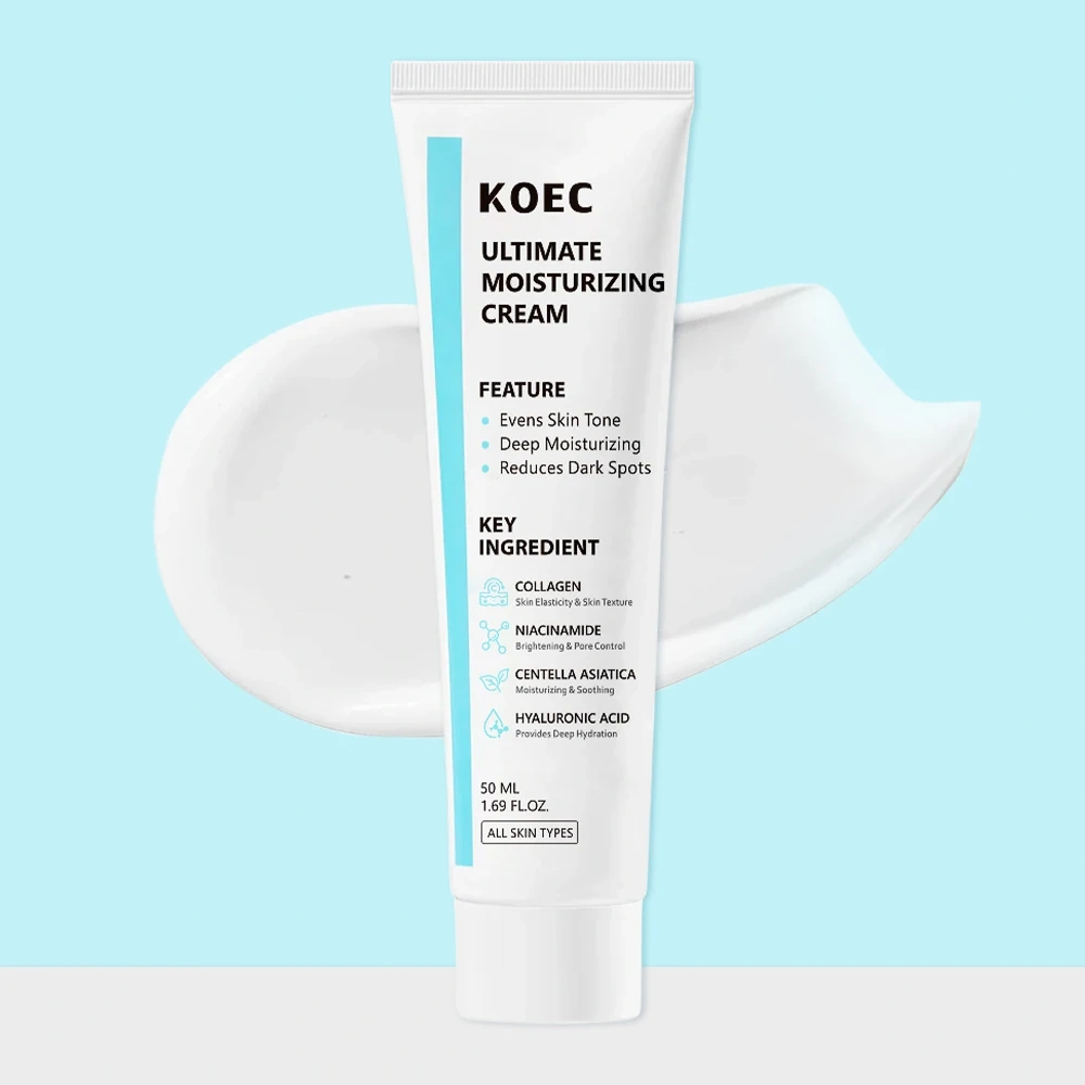 KOEC Collagen Ultimate Moisturizing Facial Cream Wholesale, Hyaluronic Acid Youthful Face Cream for Wrinkles&Dark Spot Formula