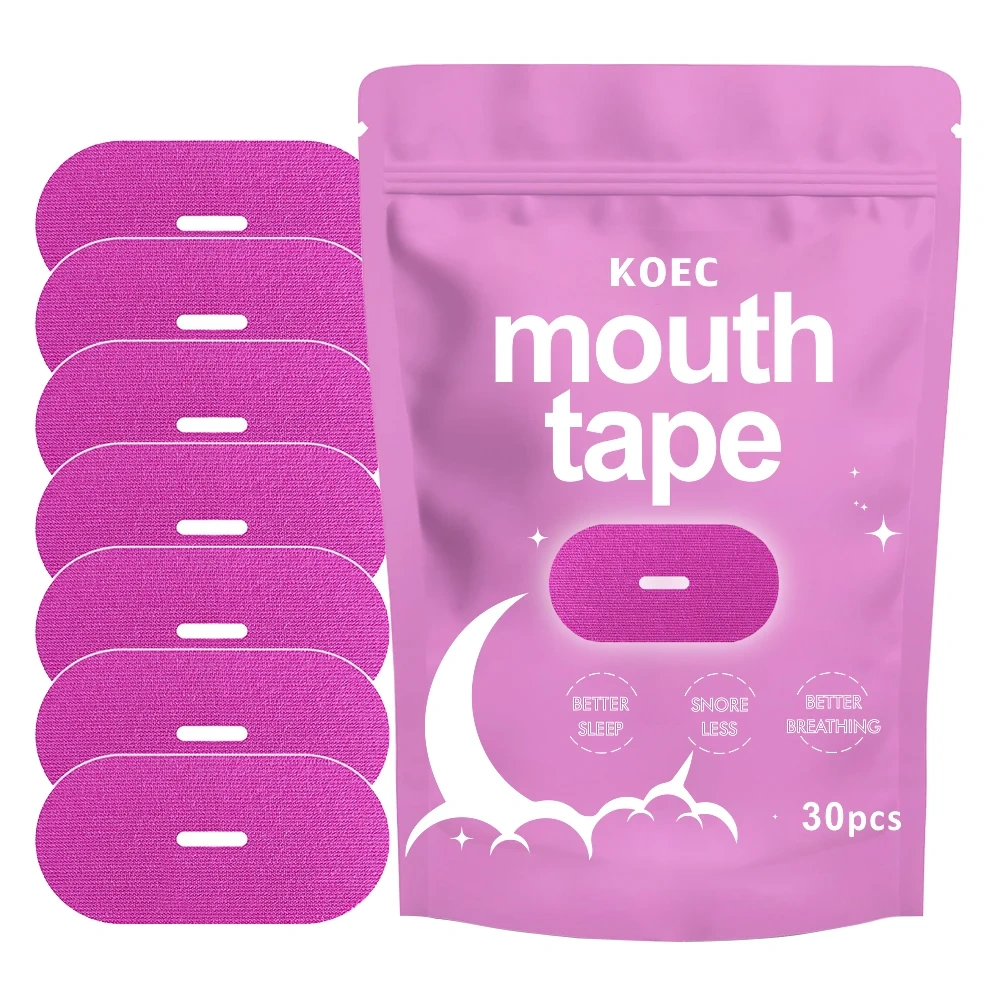 Sleep Mouth Type KOEC Rejuvenating Sleepiness Deep Sleeping Mouth Tape for Sleep Apnea Breathing Accept Customize Private Label