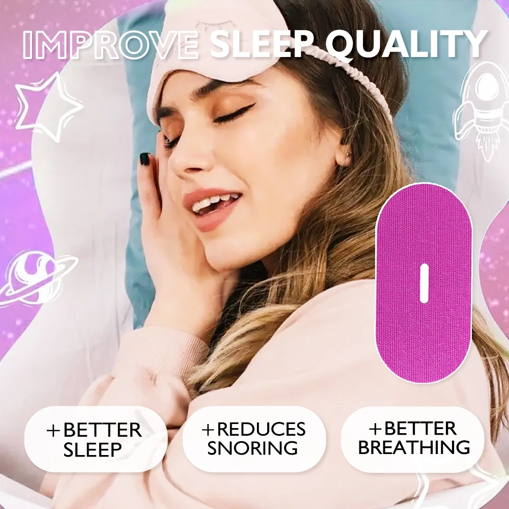 Sleep Mouth Type KOEC Rejuvenating Sleepiness Deep Sleeping Mouth Tape for Sleep Apnea Breathing Accept Customize Private Label