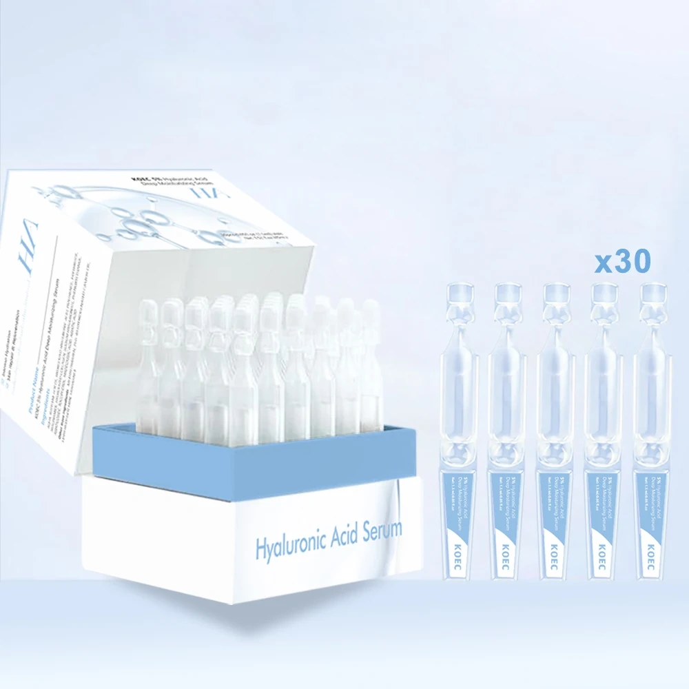 5% Hyaluronic Acid Serum Deep Moisturizing Anti Aging Skin Barrier Repair Face Serum for Dry and Sensitive Skin KOEC Wholesale