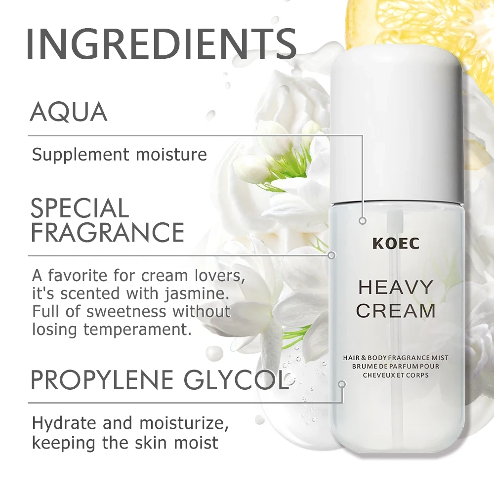 OEM Heavy Cream Hair&Body Fragrance Mist Wholesale Long-Lasting Fragrance Perfume Spray Scent Luxury Perfume Gift Body Mist