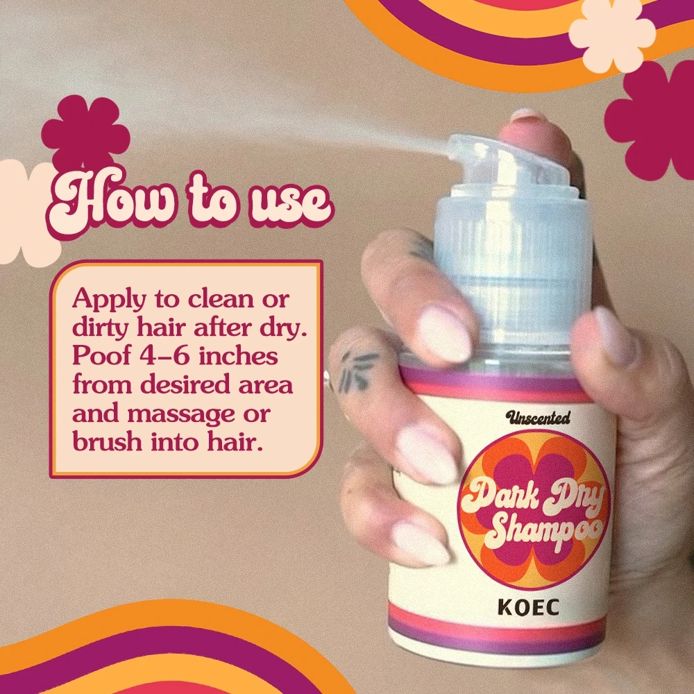 KOEC Unscents & Light & Dank Dry Hair Shampoo Powder 50ml  Wash Free Spray Hair Fluffy Refreshing Hair Care Nourish Wholesale
