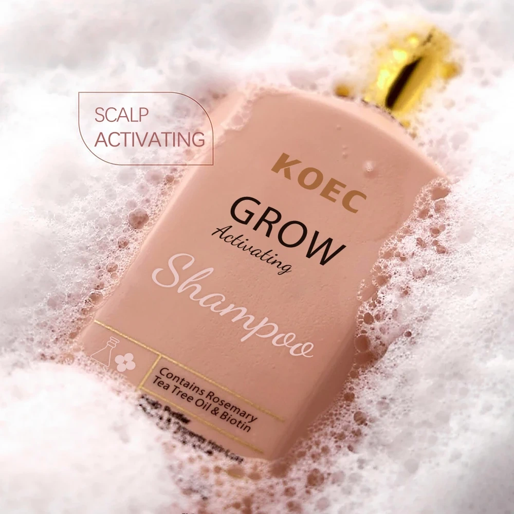 KOEC Simply Grow Activating Shampoo Deeply Nourish Hair Anti Hair Loss Rosemary Scalp Treatment Growth Shampoo for All Hair Type