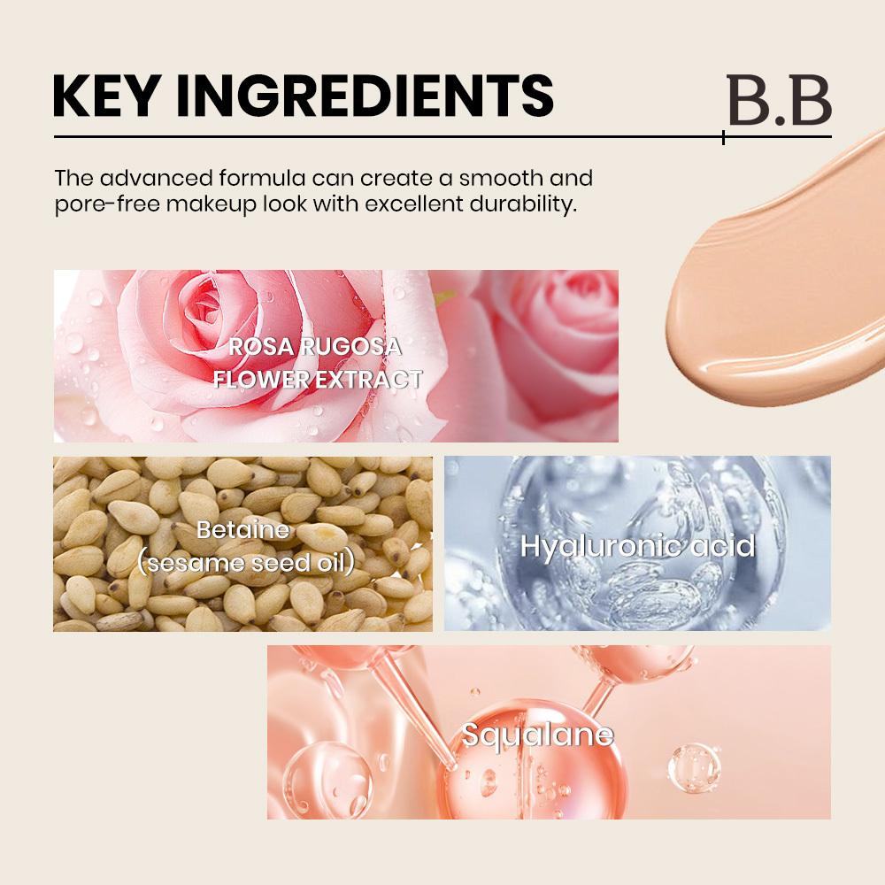 KOEC Perfect Cover BB Cream Foundation Natural Color Undertone SPF 42, Medium Tinted Moisturizer for Face Coverage Wholesale