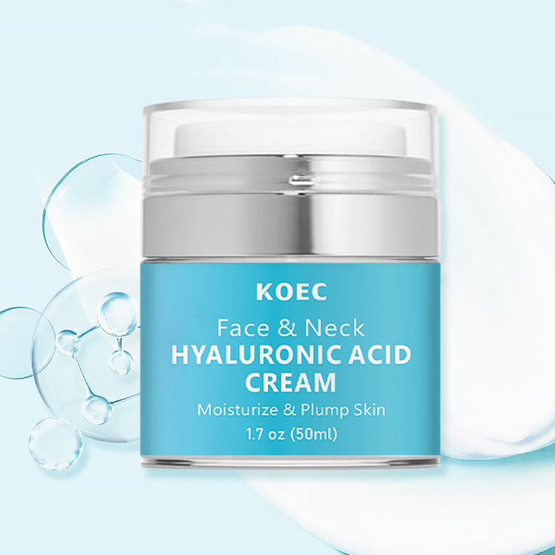 KOEC HA Face&Neck Moisturizing Cream Wholesale Firm Face Cream for Dry Skin Anti-Aging Moisturizer Hyaluronic Acid Facial Cream