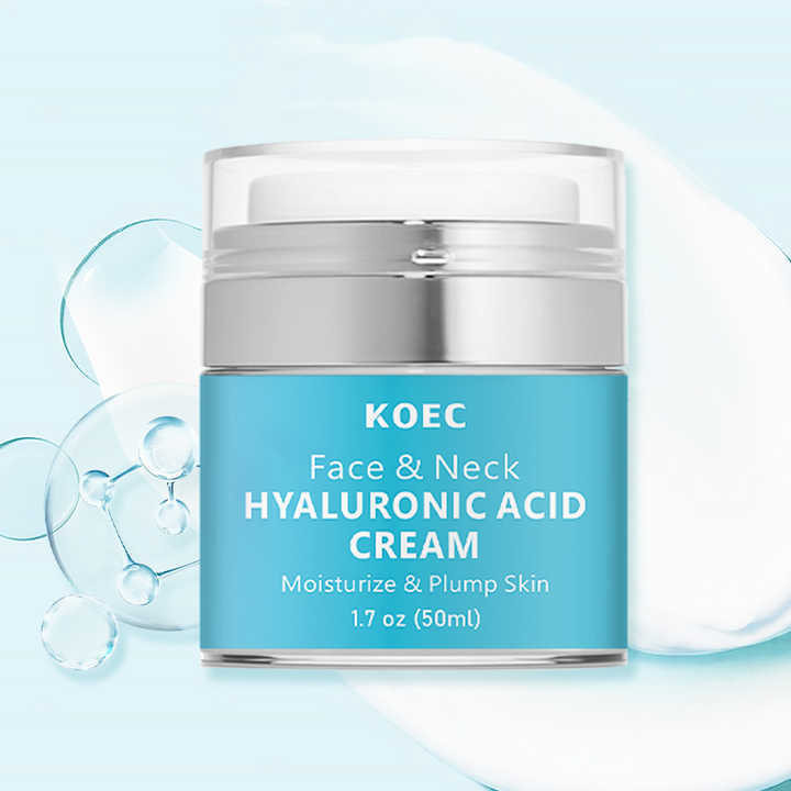 KOEC HA Face&Neck Moisturizing Cream Wholesale Firm Face Cream for Dry Skin Anti-Aging Moisturizer Hyaluronic Acid Facial Cream