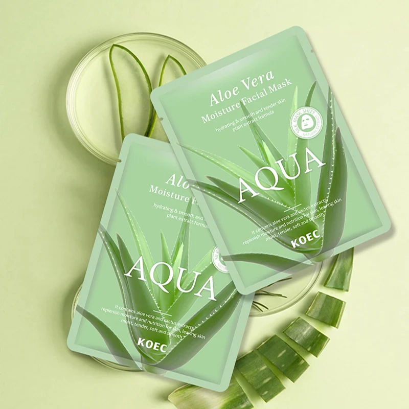 Aloe Vera Moisture Facial Sheet Mask 10pcs