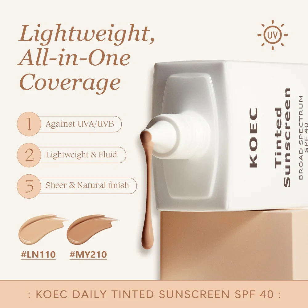 Daily Tinted Fluid Sunscreen SPF40 -Light&Medium Spectrum