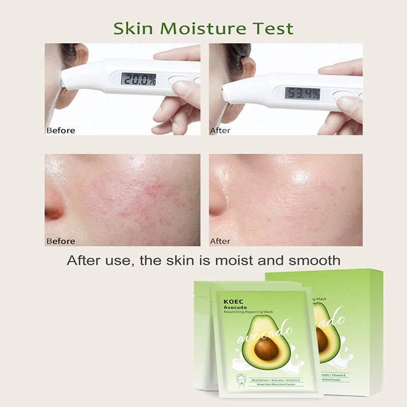 Avocado Nourish Facial Sheet Mask 5pcs