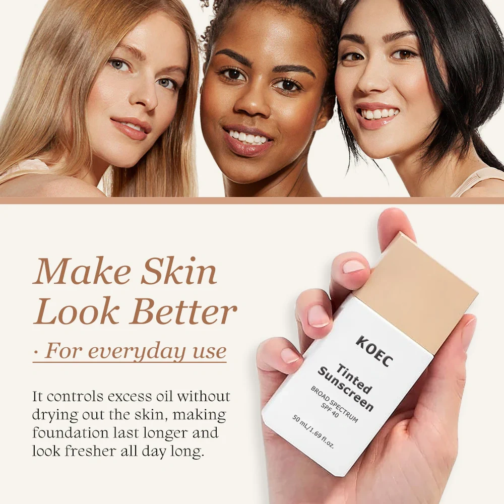Daily Tinted Fluid Sunscreen SPF40 -Light&Medium Spectrum