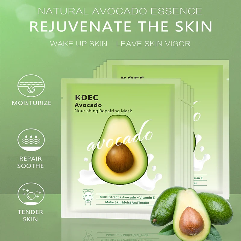 Avocado Nourish Facial Sheet Mask 5pcs