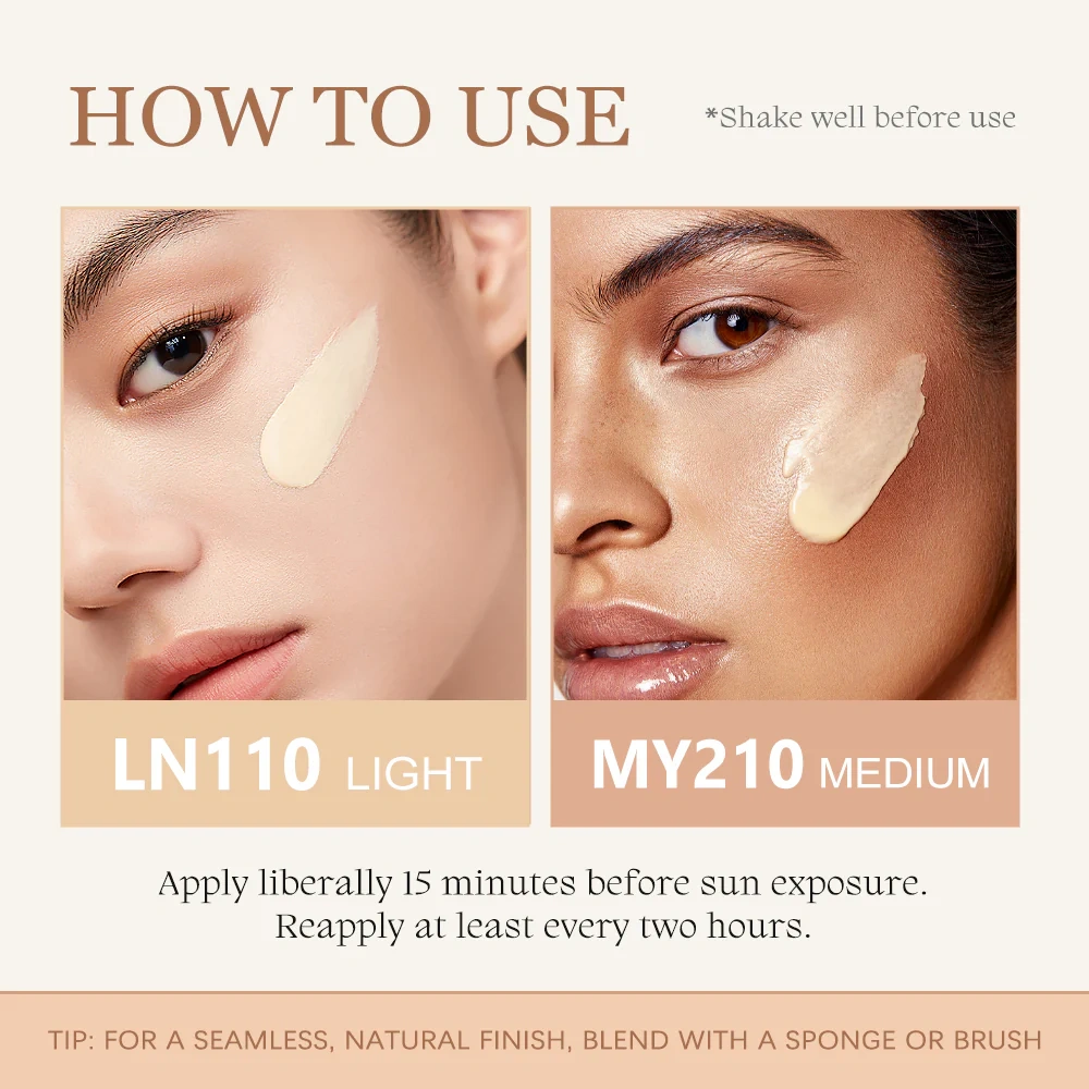 Daily Tinted Fluid Sunscreen SPF40 -Light&Medium Spectrum