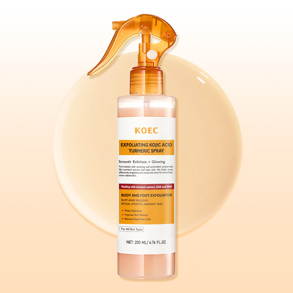 KOEC Exfoliating Kojic Acid & Turmeric Body Scrub Spray 200ml