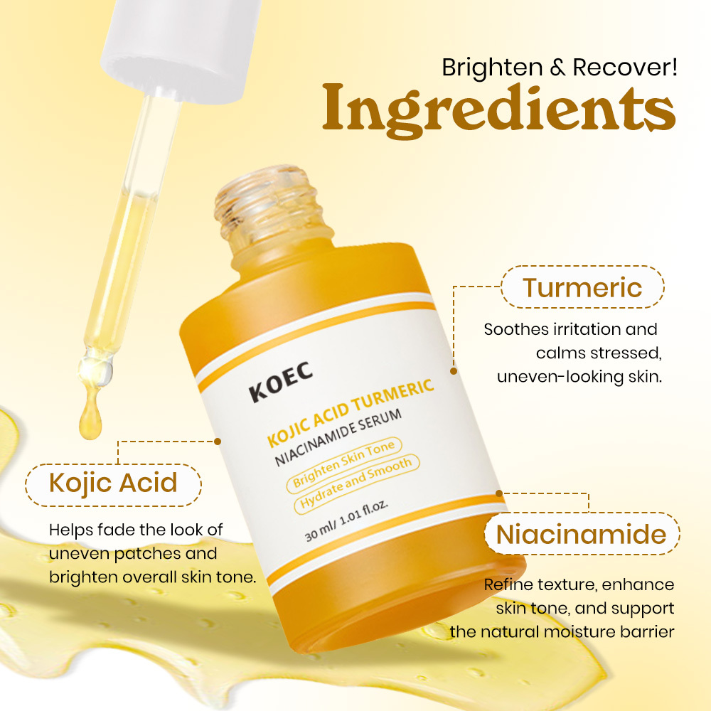 Kojic Acid Turmeric Brightening Capsule Face Serum 30ml