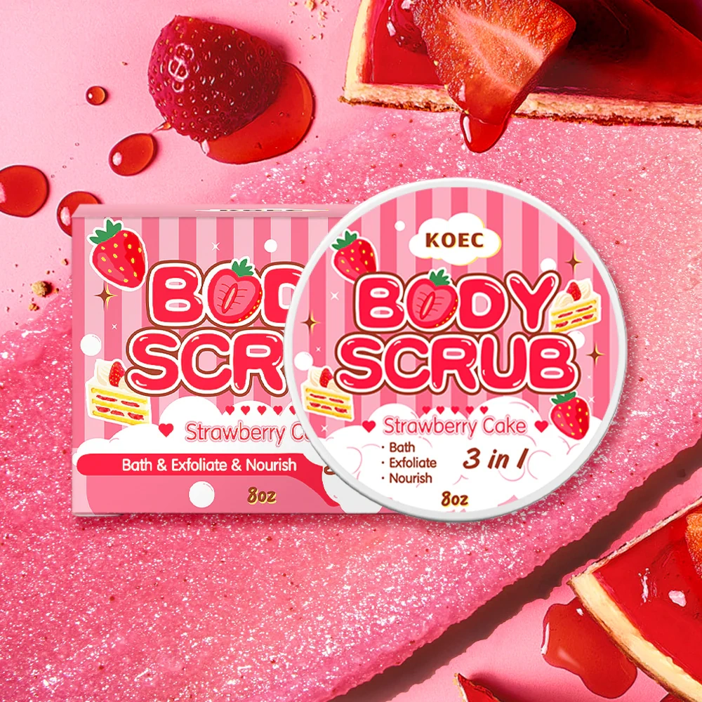 KOEC Body Scrub(COCONUT DONUT/STRAWBERRY CAKE)