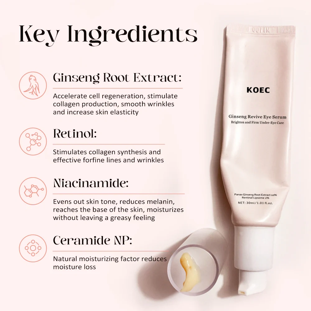 KOEC Ginseng + Retinal Revive Eye Serum 30ml