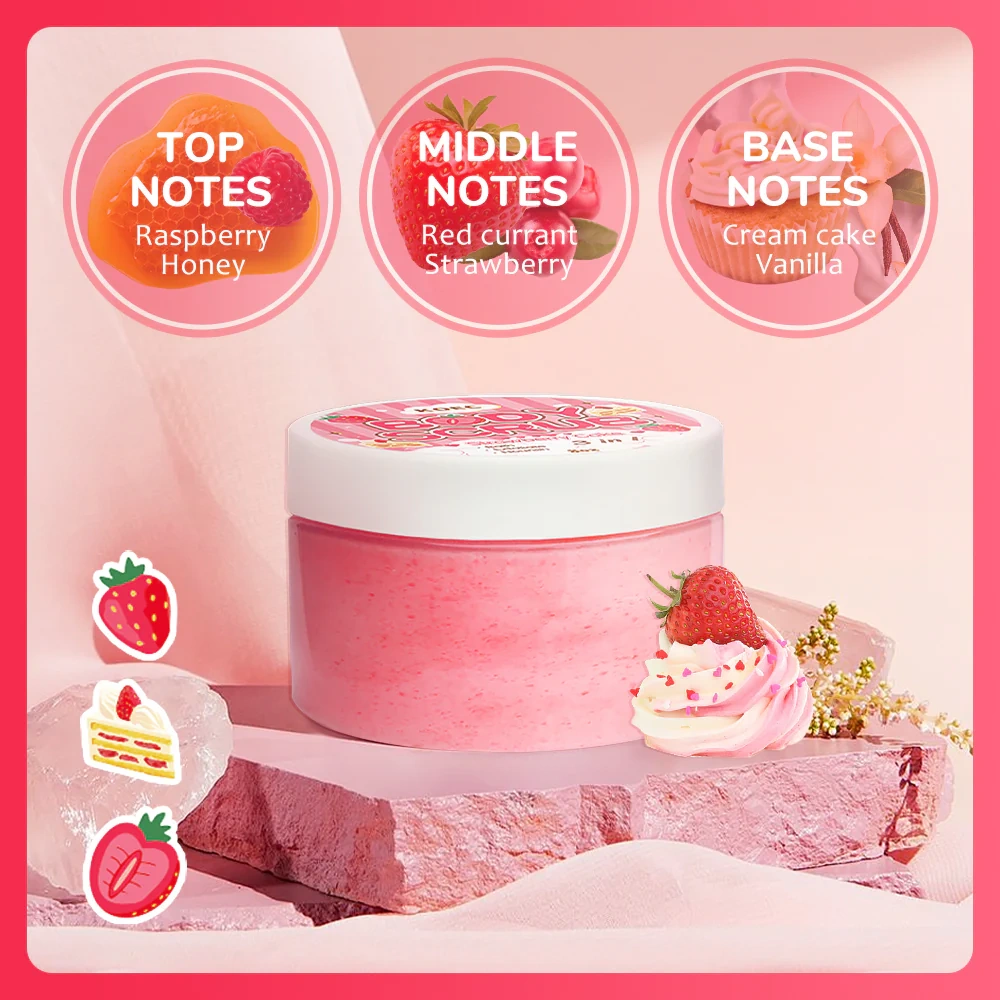 KOEC Body Scrub(COCONUT DONUT/STRAWBERRY CAKE)