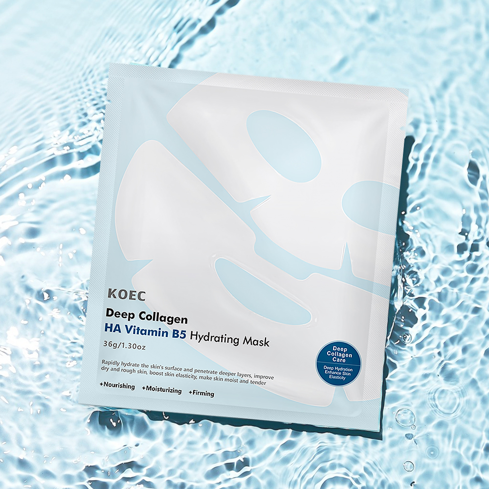 Deep Collagen Hyalu-B5 Hydrating Mask KOEC Anti-Wrinkle Facial Sheet Masks Collagen for Lifting Firming Moisturizing Accept OEM