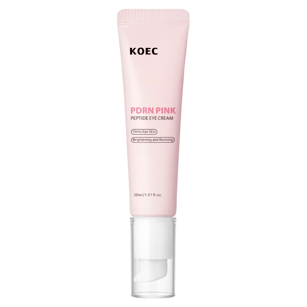 Salmon DNA PDRN Pink Peptide Eye Serum with Niacinamide Wholesale, KOEC Firming Eye Cream 30g for Fine Lines, Uneven Skin Tone