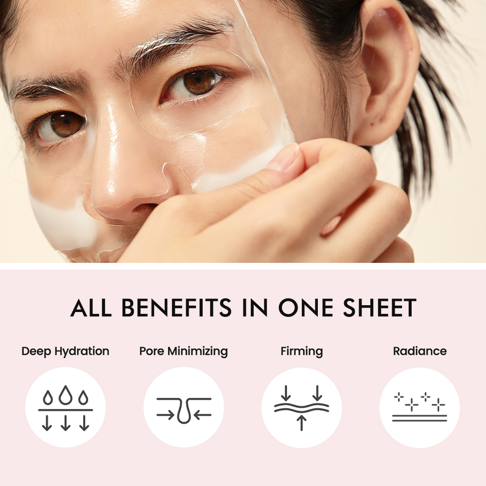 KOEC Collagen Hydrating Face Mask Facial Elasticity Improvement Real Deep Clean Whitening Firming Moisturizing OEM Wholesale
