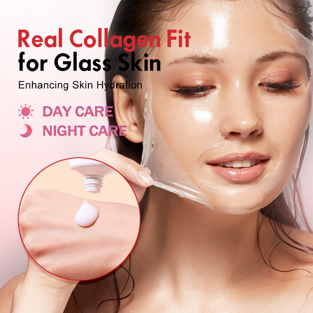 Real Collagen Night Wrapping Mask with Brush, KOEC Peel Off Facial Mask for Elasticity Skin, Wholesale Skincare Face Mask 50g